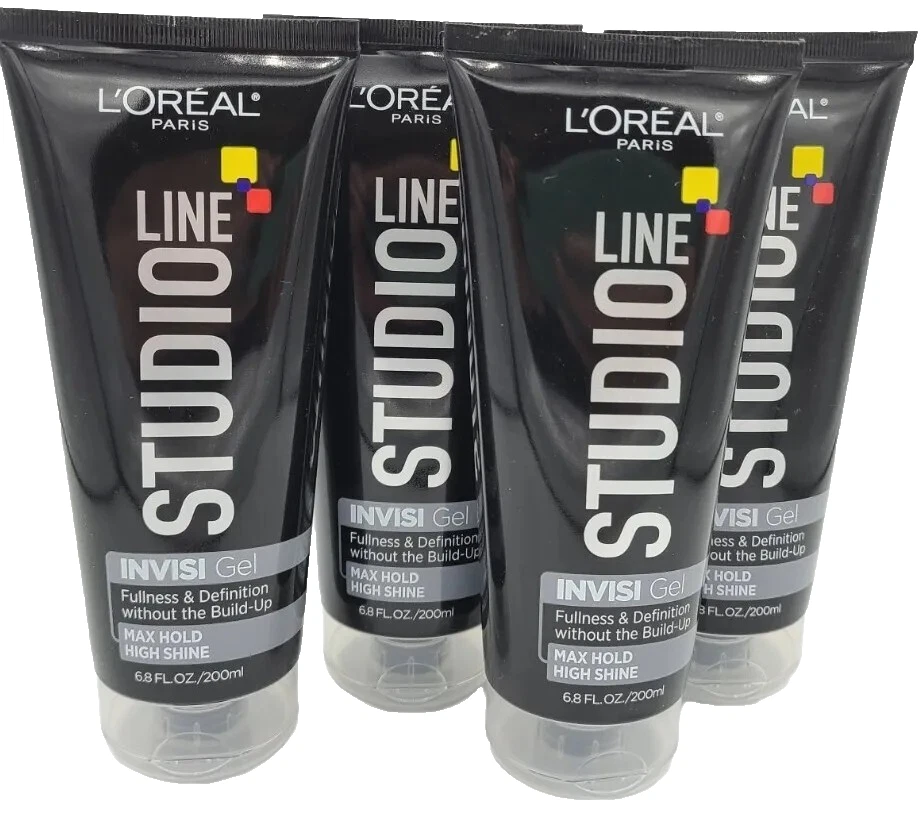 PACK OF 4 L'oreal Paris Studio Line Invisi Gel Max Hold and High Shine 6.8 oz - Image 1 of 1