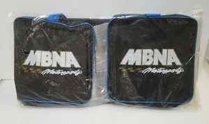 Rare NASCAR MBNA Motorsports Duffle Gym Bag Shoulder Bag Unused NOS Black 90s  - Picture 1 of 6
