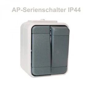 Elso Aqua Top IP44 Interruttore Doppio/Serie Da Incasso Tipo 441509 - Afbeelding 1 van 1
