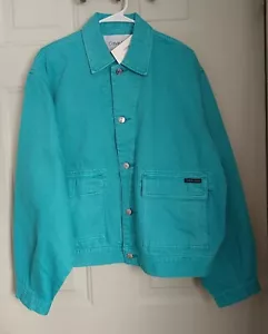 CALVIN KLEIN GIACCA DENIM UOMO BLU PAVONE, TAGLIA S - Foto 1 di 4