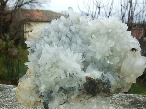- Minerali Grezzi Cristalloterapia - CRISTALLO DI ROCCA con SFALERITE (42) peru' - Picture 1 of 10