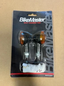MINISTALK TYPE MARKER LIGHT BLACK/AMBER 66015 BIKEMASTER - Picture 1 of 1