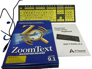 ZoomText lente di ingrandimento e lettore V-9.1 e tastiera Windows Vista XP Office 2007 *LEGGI* - Foto 1 di 9