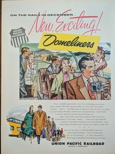 1954 Vintage Union Pacific Eisenbahn Druck Anzeige. Nach dem Zweiten Weltkrieg. - Bild 1 von 1