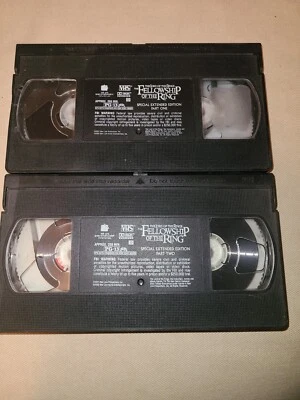 Lord of the Rings Fellowship Of The Ring Extended Edition  2 VHS - Image 1 of 2