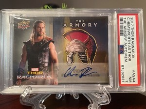 2017 Thor Ragnarok Chris Hemsworth The Armory Memorabilia Relic Auto #ASA4 PSA 7