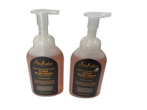 2 Shea Moisture African Black Soap Foam Body Wash Calm & Clear - Picture 1 of 4