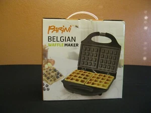 PARINI Belgian Waffle Maker. Non-stick, NEW in Box - Picture 1 of 8