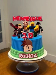 ROBLOX Logo Theme Edible Image ICING SHEET Cake Topper Decoration Birthday - Picture 1 of 2