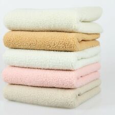 40x63" Faux Lamb Wool Fur Sherpa Fleece Fabric Lining DIY Cloth Puffy Warm Soft