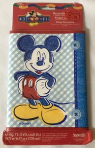 NEW Mickey Mouse Decorative Wall Border PrePasted Mickeys Stuff For Kids 5 yards - Picture 1 of 2