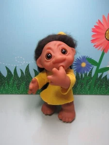Gretta Thumb Sucker 1977 - 8" muñeca troll Dam Norfin - rara - Dinamarca - Imagen 1 de 12
