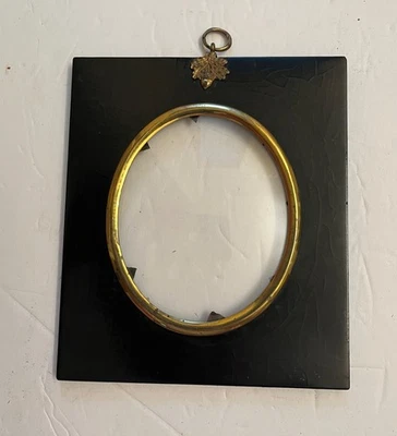 Antique 1820-1830’s Silhouette Portrait  Ebonized Frame - Image 1 of 4