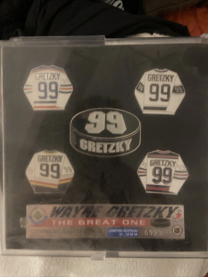 Juego de prendedores de jubilación Wayne Gretzky Great One cubierta superior autenticado 4007/9999 Foto 1 de 1