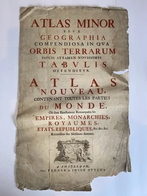 c.1745 Atlas Minor Title Page – Regner & Josua Ottens Amsterdam – Original - Image 1 of 4
