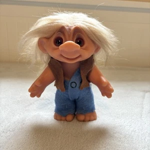Original Thomas Dam Troll Doll 7" Vintage 1977 Made In Denmark Collectible - Picture 1 of 8