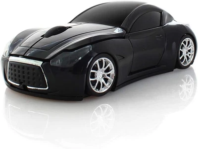 Mouse Ottico per Auto, Wireless, per Computer Portatile, 2,4 Ghz, Colore: Nero - Immagine 1 di 4