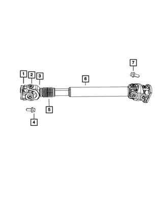 Подлинный приводной вал Mopar 52123327AC - Изображение 1 из 4