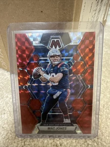 2023 Panini Mosaic Football #160 Mac Jones Red Mosaic New England Patriots - Picture 1 of 2