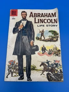 Cómic de bolsillo de Abraham Lincoln Life Story #1 Dell Comics de marzo de 1958 - Imagen 1 de 16