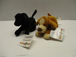 Peluche Toys R Us 2001 Lickerish And Darby Animal Alley perro con etiquetas - Imagen 1 de 10