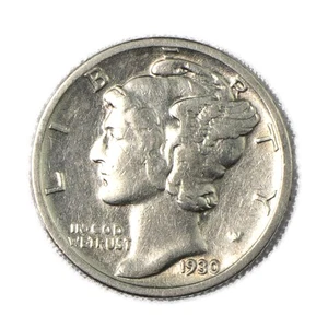 1930-S Mercury Silver Dime San Francisco Almost Uncirculated AU+ - Picture 1 of 2