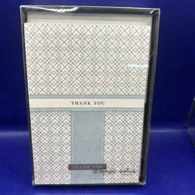 Hallmark "Thank You" Blank Greeting Card Box Set 50 Count- 2 Designs - Image 1 of 4