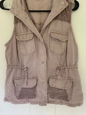 maurices pink vest size medium, Light Weight, Linen Cotton Blend Great Condition - Image 1 of 4