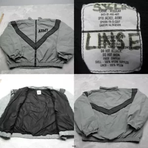 Army IPFU Jacket Mens Large Green Full Zip Pockets Raglan Sleeve Windbreaker - Picture 1 of 11