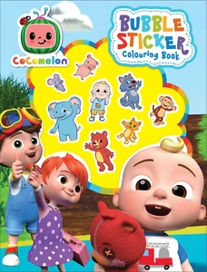 Cocomelon Bubble Sticker Colouring Book - Picture 1 of 2