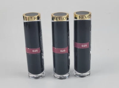 3 PACK REVLON SUPER LUSTROUS GLASS SHINE LIPSTICK 025 GLASSY RUBY - Image 1 of 4