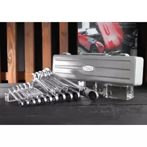TONE 8-21mm Ratchet Ring Wrench Ratcheting Spanner Flex Head Set RMFQ110 Japan - Picture 1 of 3