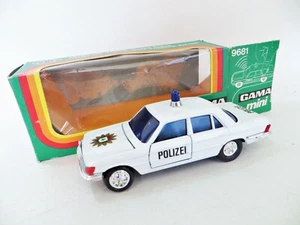 GAMA MINI 9681 'MERCEDES 450SE POLICE POLIZEI CAR' 1:45. NEAR MINT/BOXED - Picture 1 of 10