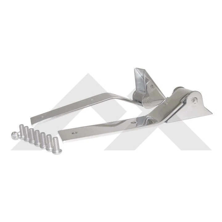 Crown RT Off-Road Stainless Steel Tailgate Hinges For 1987-1995 Jeep Wrangler YJ - Image 1 of 1