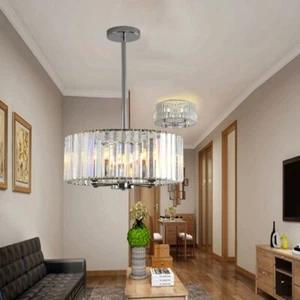 Bar Crystal Lamp Kitchen Pendant Light Chandelier Lighting Bedroom Ceiling Light - Picture 1 of 11
