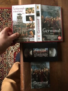 CASSETTE VIDEO VHS CINEMA GERMINAL renaud depardieu carmet miou miou - Photo 1/1