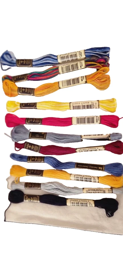 mercerie ancienne 12 échevettes coton à broder  mouliné ANCHOR lot3 - Photo 1/1