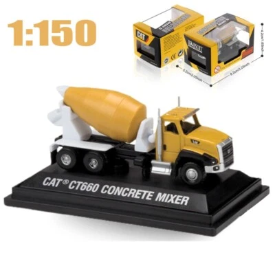 1:150 CAT CT660 Cement Mixer Truck Model Engineering Vehicle Diecast Truck Toys - Image 1 of 4