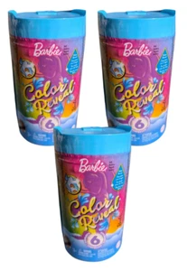 (3 Pack) Barbie Color Reveal Mermaid 6 Doll Assortment Surprises Color Change - Picture 1 of 3