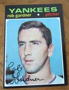 1971 Topps Baseball - # 734 Rob Gardner, P, New York Yankees