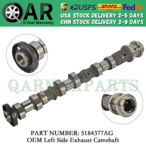 OEM Left Side Exhaust Camshaft 5184377AG for 2011-2020 Jeep Dodge Chrysler 3.6L - Picture 1 of 7