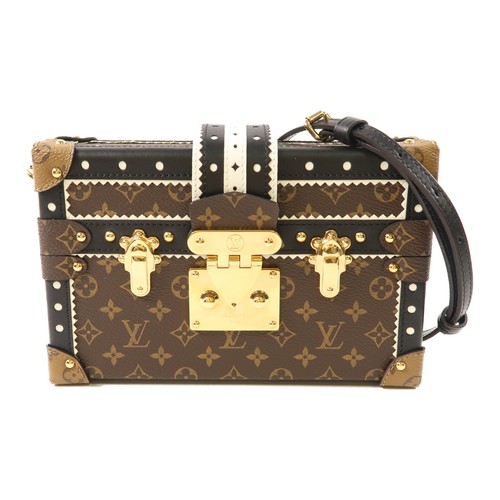 LOUIS VUITTON（LV） Borsa a tracolla Louis Vuitton LV GHW Petite Malle M44216 Monogram Marrone