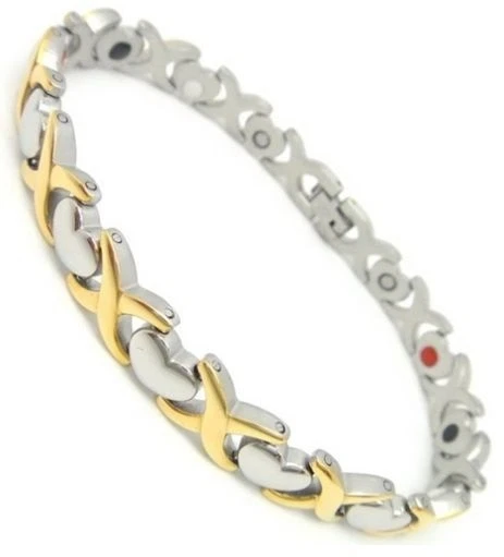 Magnetische Energie Power Armband Gesundheit 5in1 Bio Armband TITAN Stahl