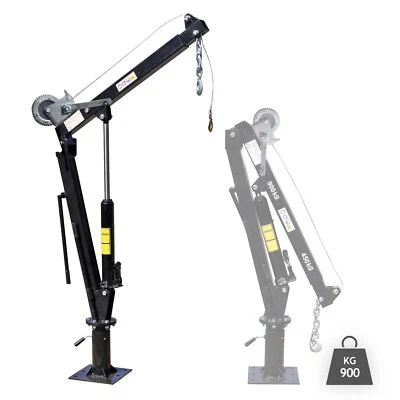 Pickup Kran Ladekran 900kg Last Seilwinde Ladung heben Lasten beladen entladen - Bild 1 von 3