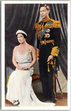 1942 Their Gracious Majesties King George VI And Queen Elizabeth Posted Postcard