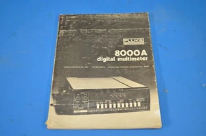 Multímetro digital manual de instrucciones Fluke 347906 modelo 8000A rev. 5/75 - Imagen 1 de 5