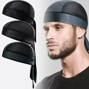 Sweat Wicking Beanie Helmet Liner Skull Cap Sun UV Protection Cycling Sports Hat - Picture 1 of 23