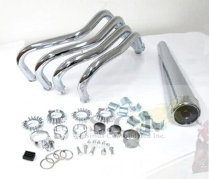 HONDA CB400F CB400 F SUPER SPORT COMPLETE EXHAUST PIPES & MUFFLER 1975 - 1977 - Picture 1 of 5
