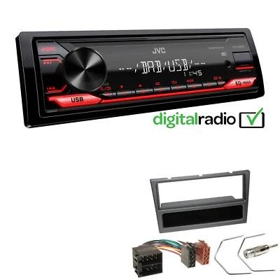JVC KD-X182DB DAB+ USB Autoradio für Opel Corsa C 2000-2004 charcoal-metallic - Bild 1 von 4
