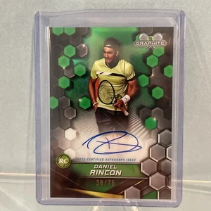 2024 Topps Graphite Tennis Daniel Rincon - Auto - Green Refractor #38/75 - Bild 1 von 12